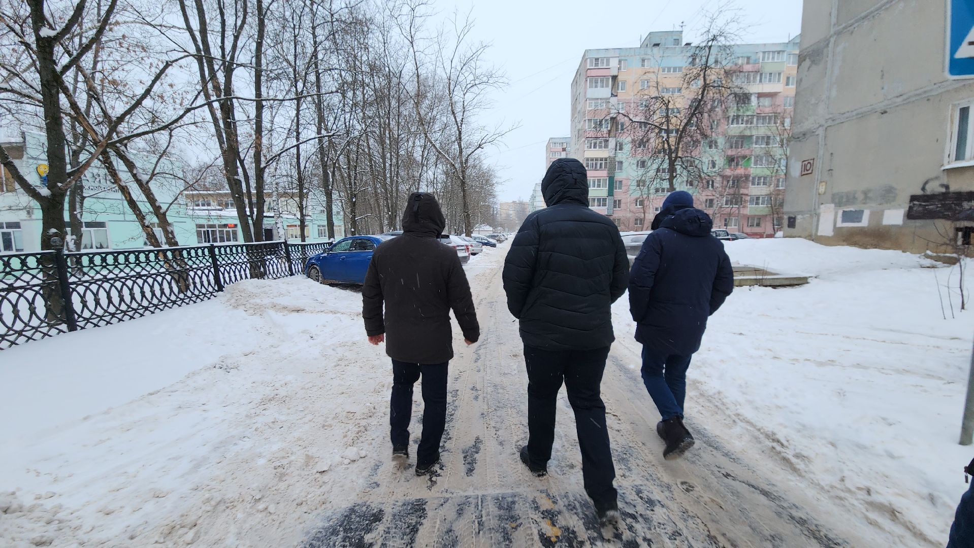 Егорьевск, уборка, снег, подмосковье, сквер, викулов,