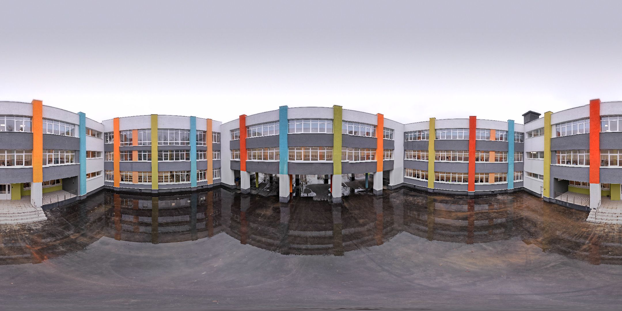 видео с коптера, школа, апрелевка,