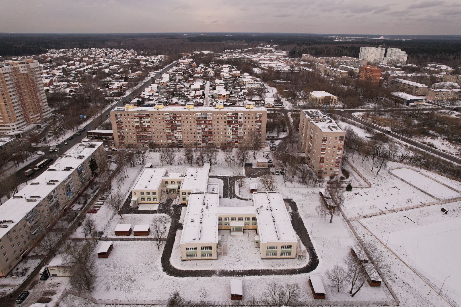 видео с коптера, теремок, ногинск,