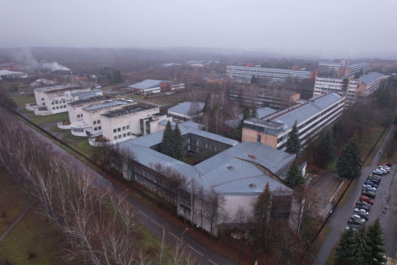 пущино, институтская, видео с коптера,