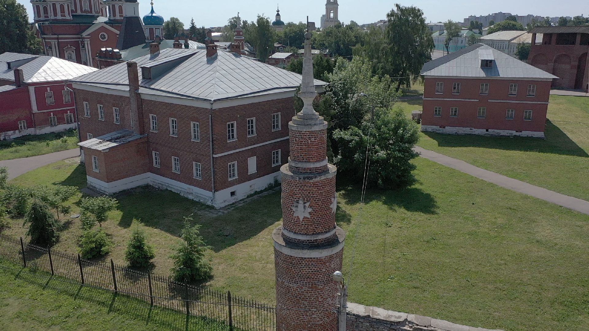 видео с коптера, Коломна, архитектура,
