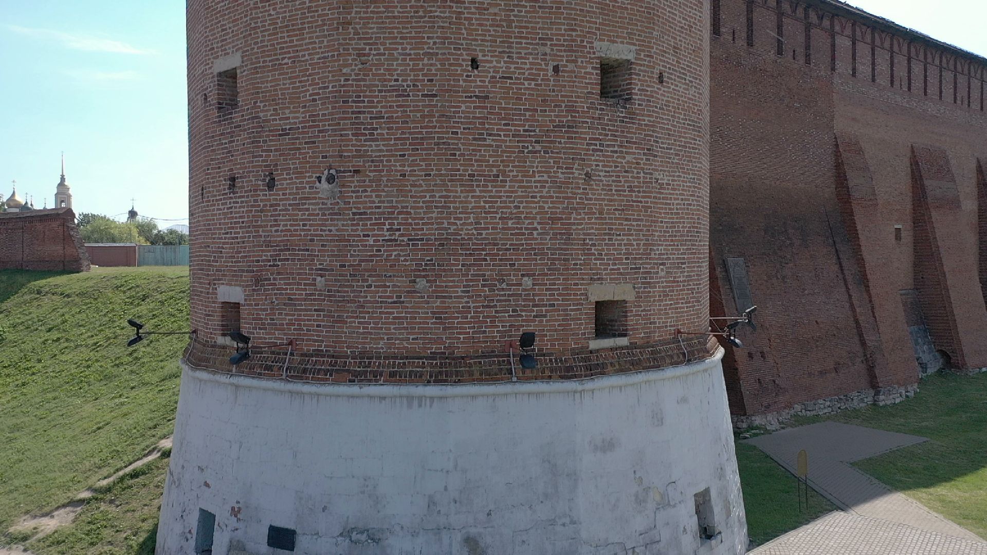 видео с коптера, Коломна, архитектура,