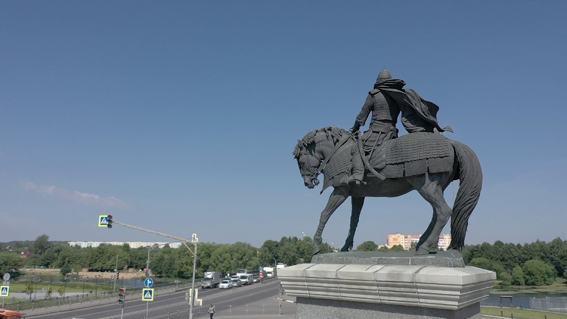 видео с коптера, Коломна, архитектура,
