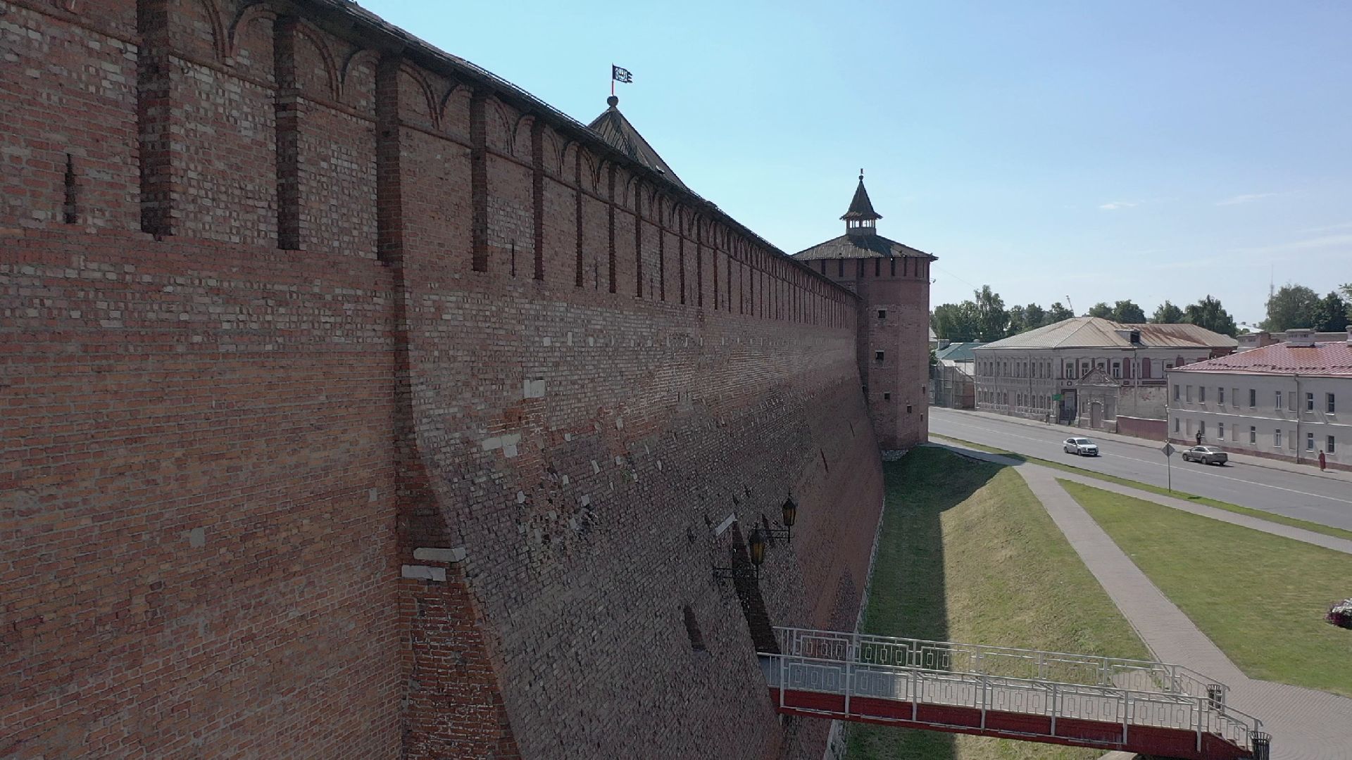 видео с коптера, Коломна, архитектура,