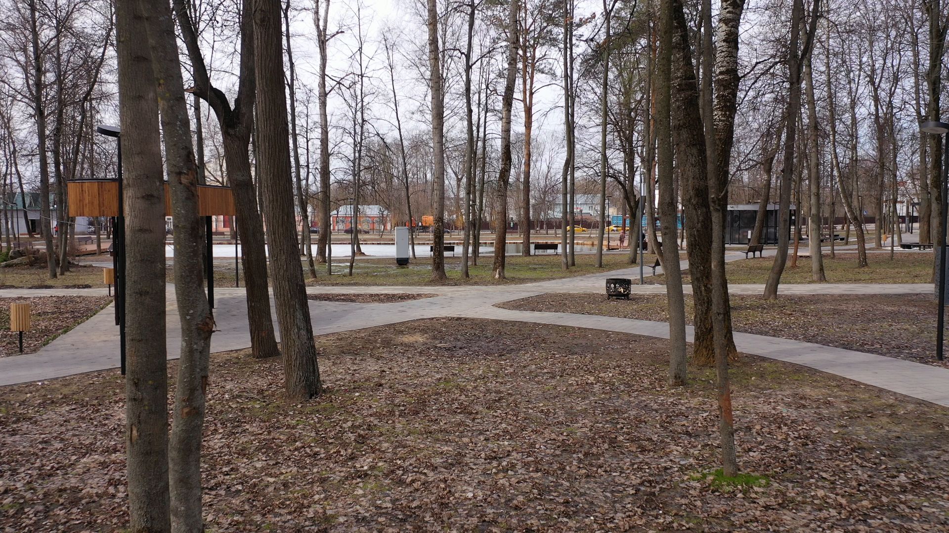 видео с коптера, серпухов, парк, благоустройство,