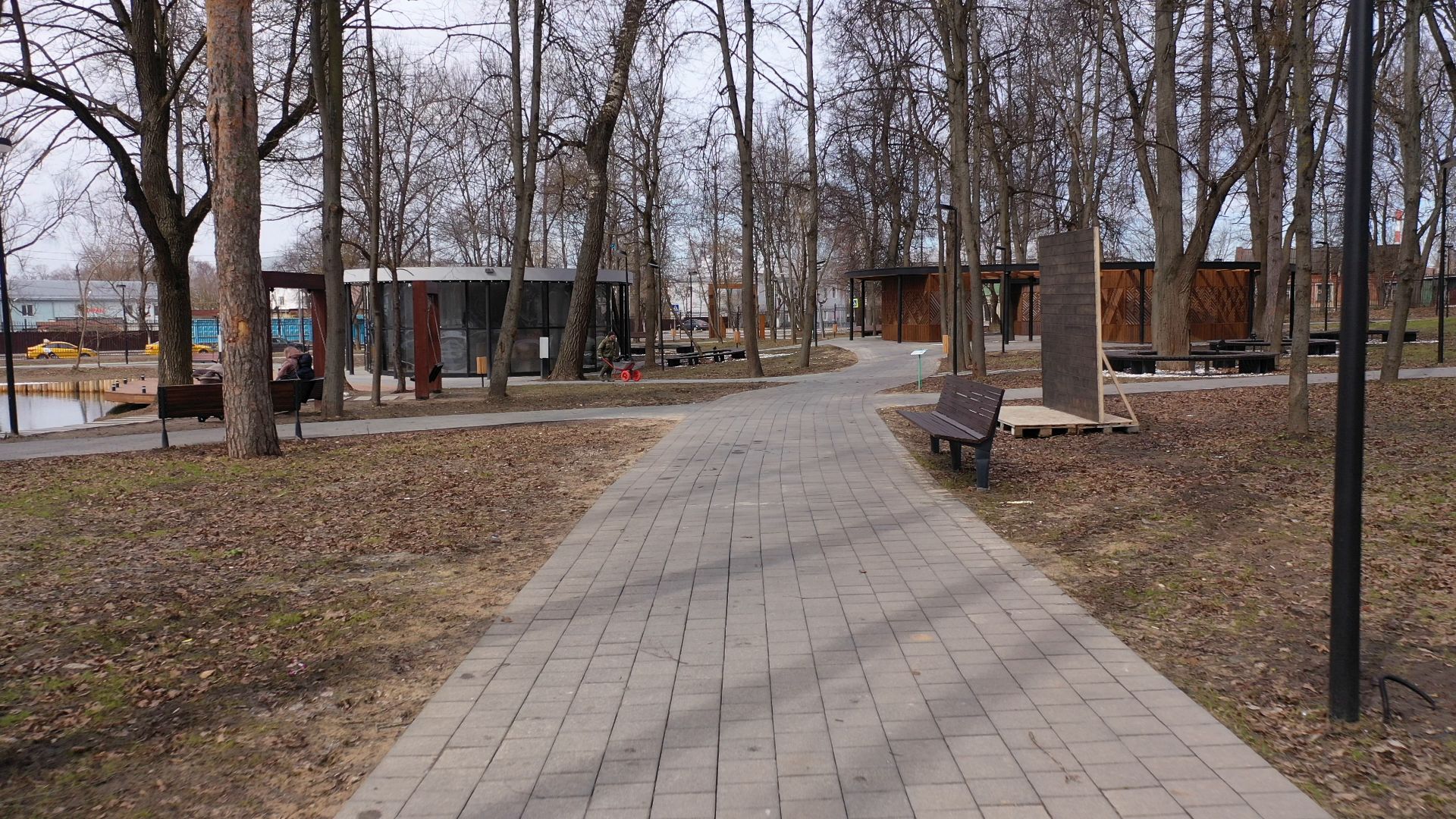 видео с коптера, серпухов, парк, благоустройство,