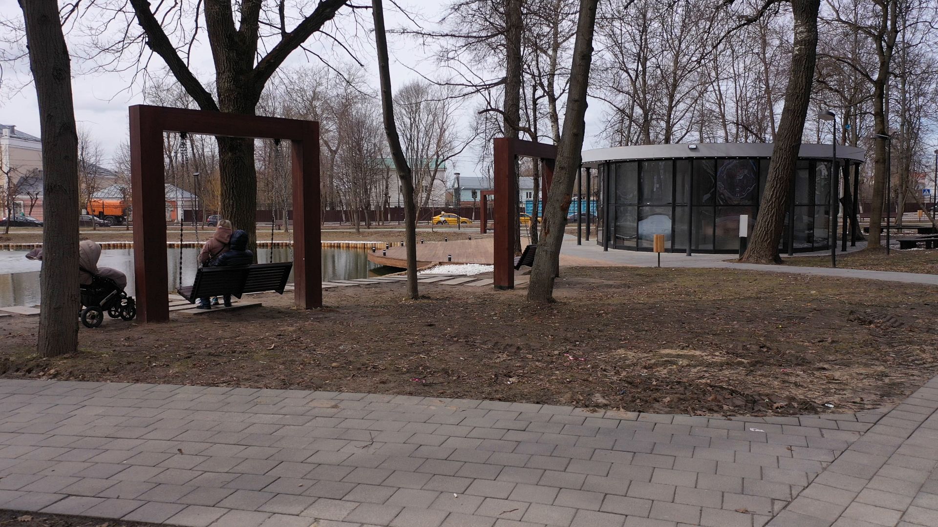 видео с коптера, серпухов, парк, благоустройство,