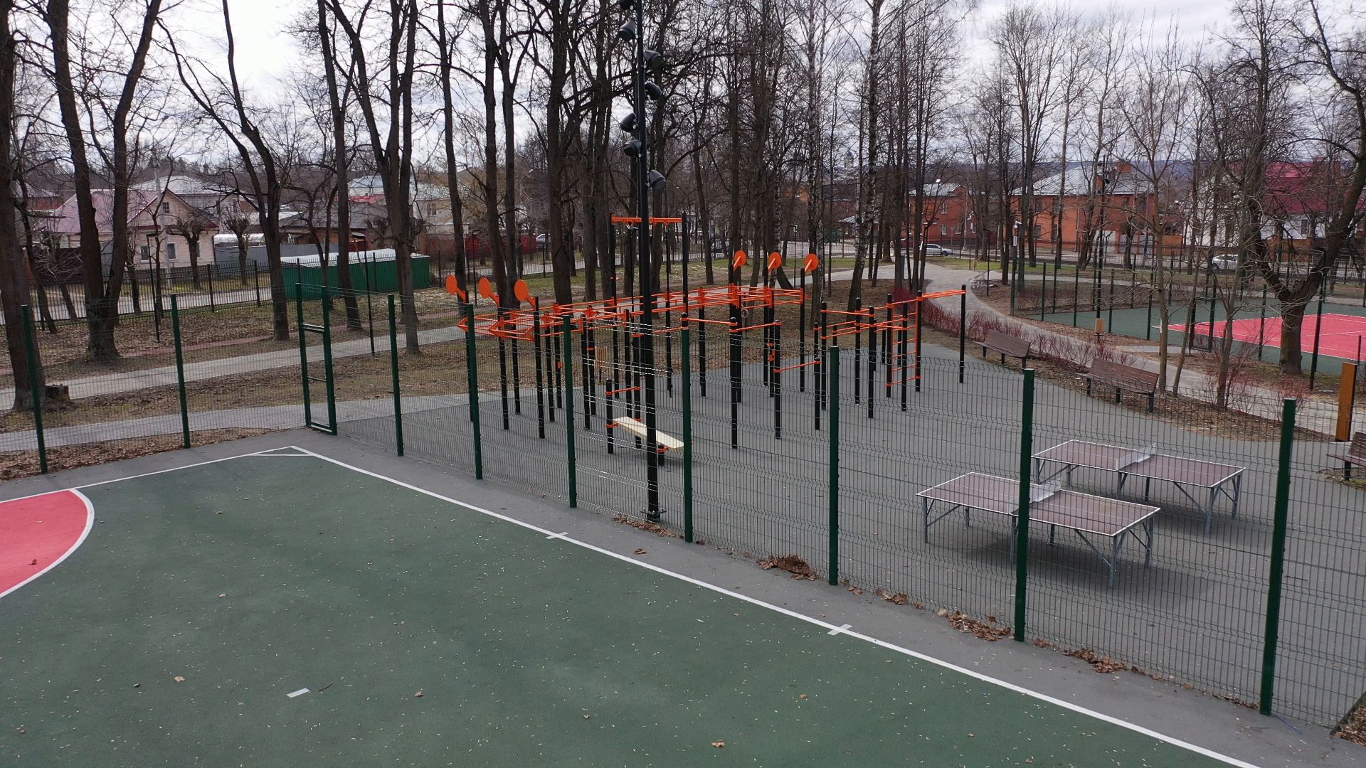 видео с коптера, серпухов, парк, благоустройство,