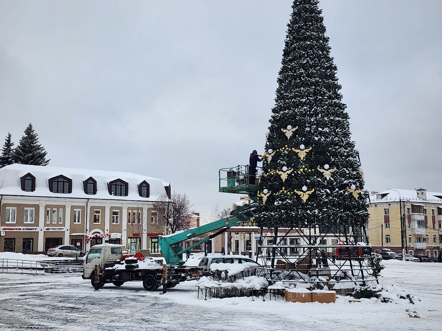 благоустройство, Новый год, украшение города, Ногинск, Богородский городской округ,