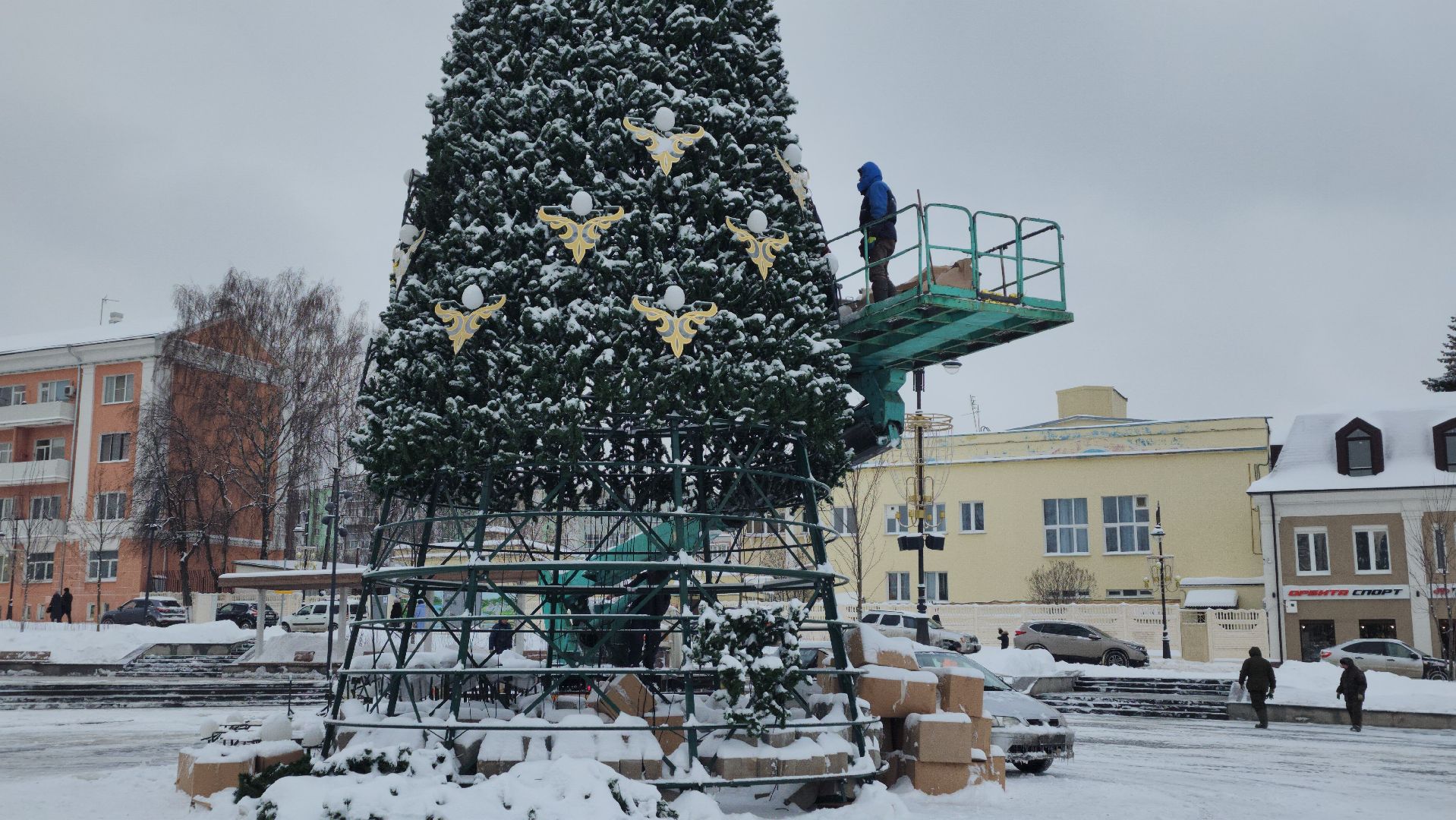 благоустройство, Новый год, украшение города, Ногинск, Богородский городской округ,