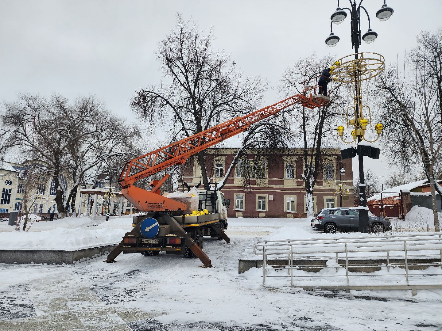 благоустройство, Новый год, украшение города, Ногинск, Богородский городской округ,