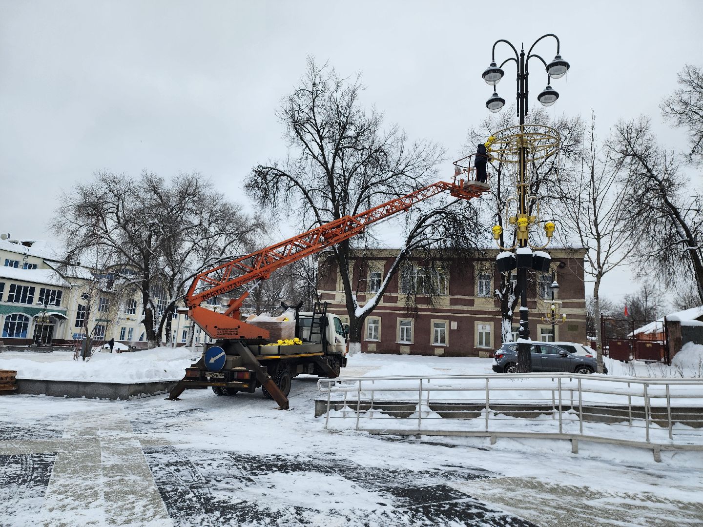 благоустройство, Новый год, украшение города, Ногинск, Богородский городской округ,