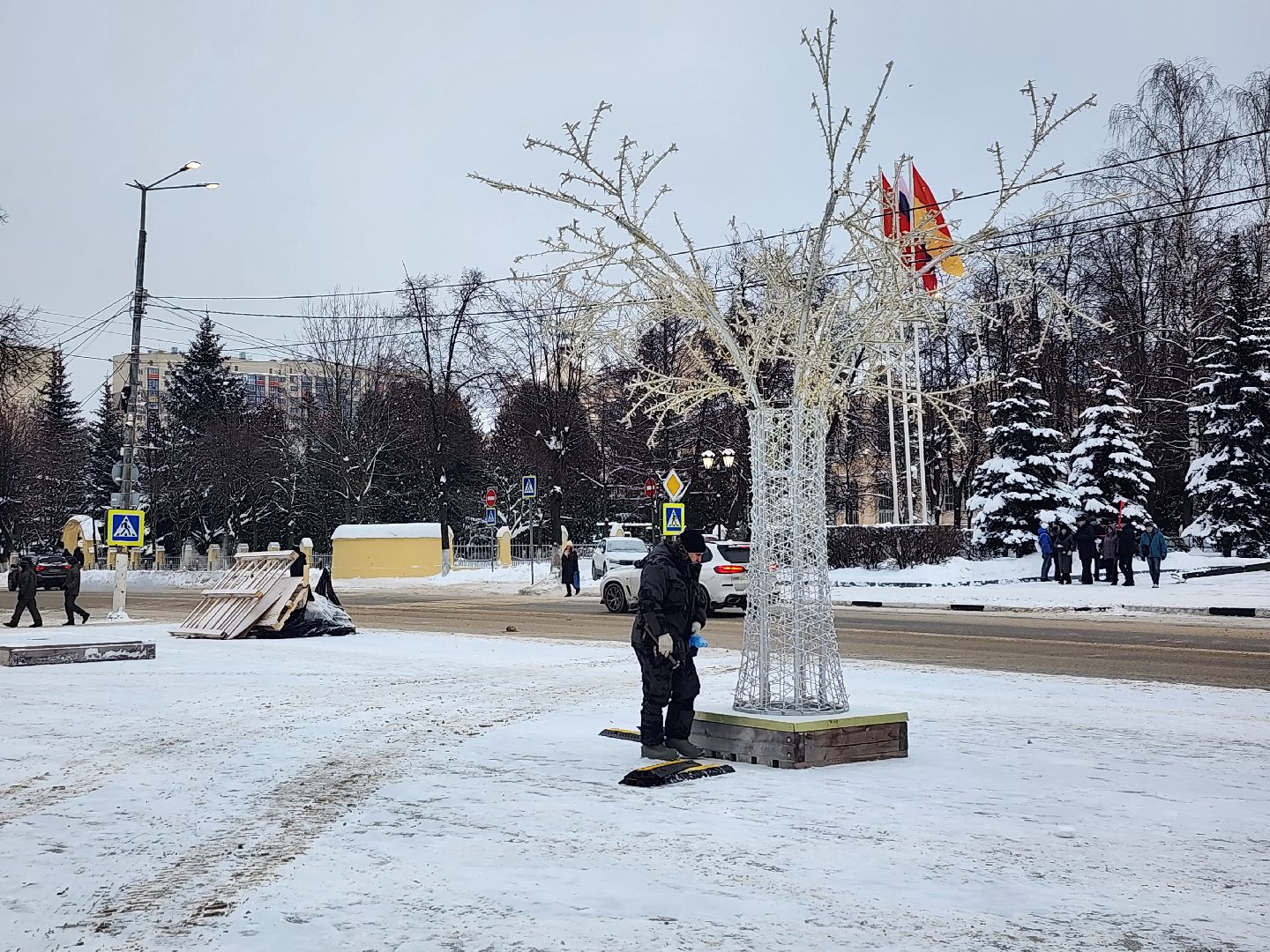 благоустройство, Новый год, украшение города, Ногинск, Богородский городской округ,