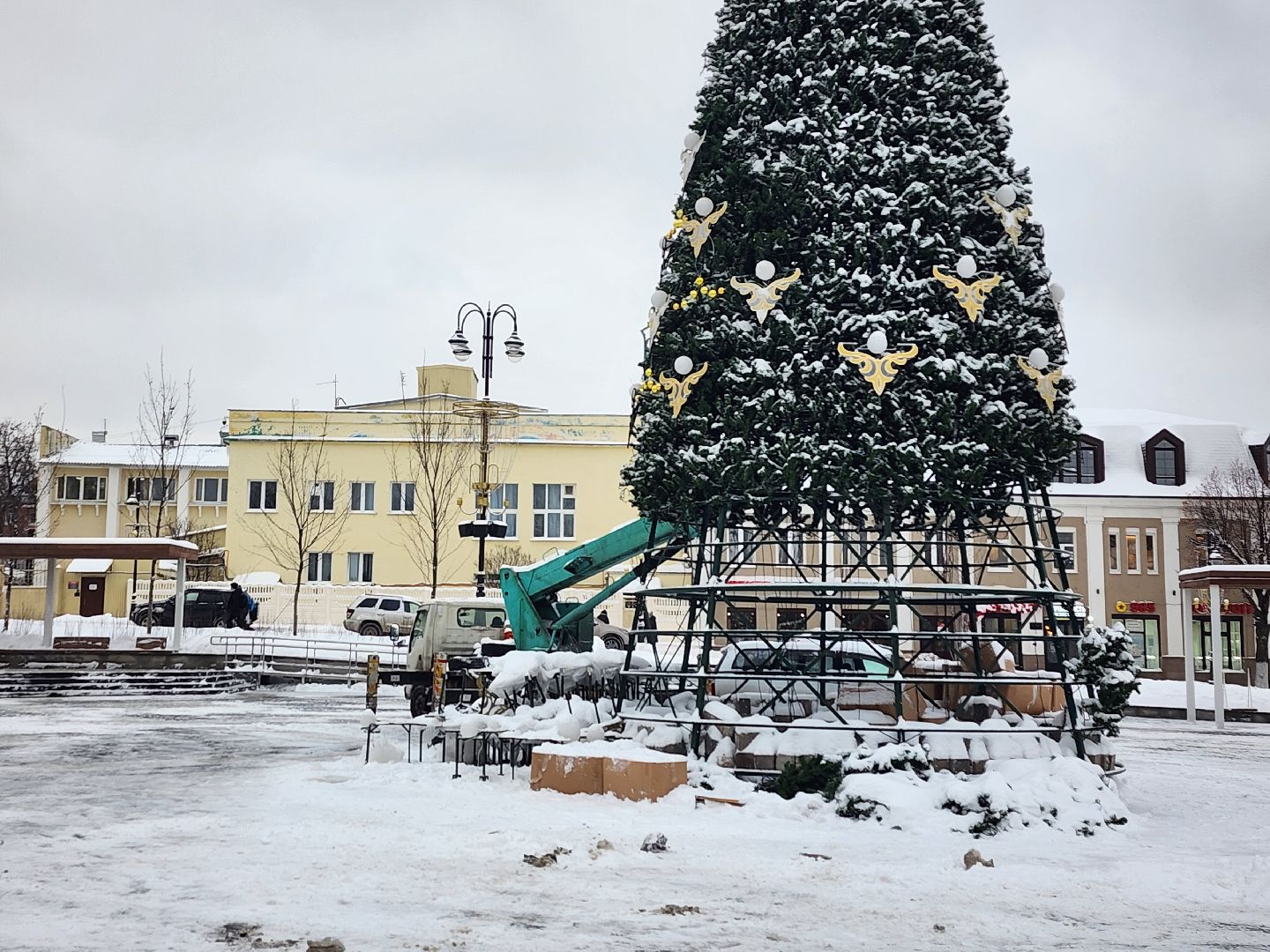 благоустройство, Новый год, украшение города, Ногинск, Богородский городской округ,