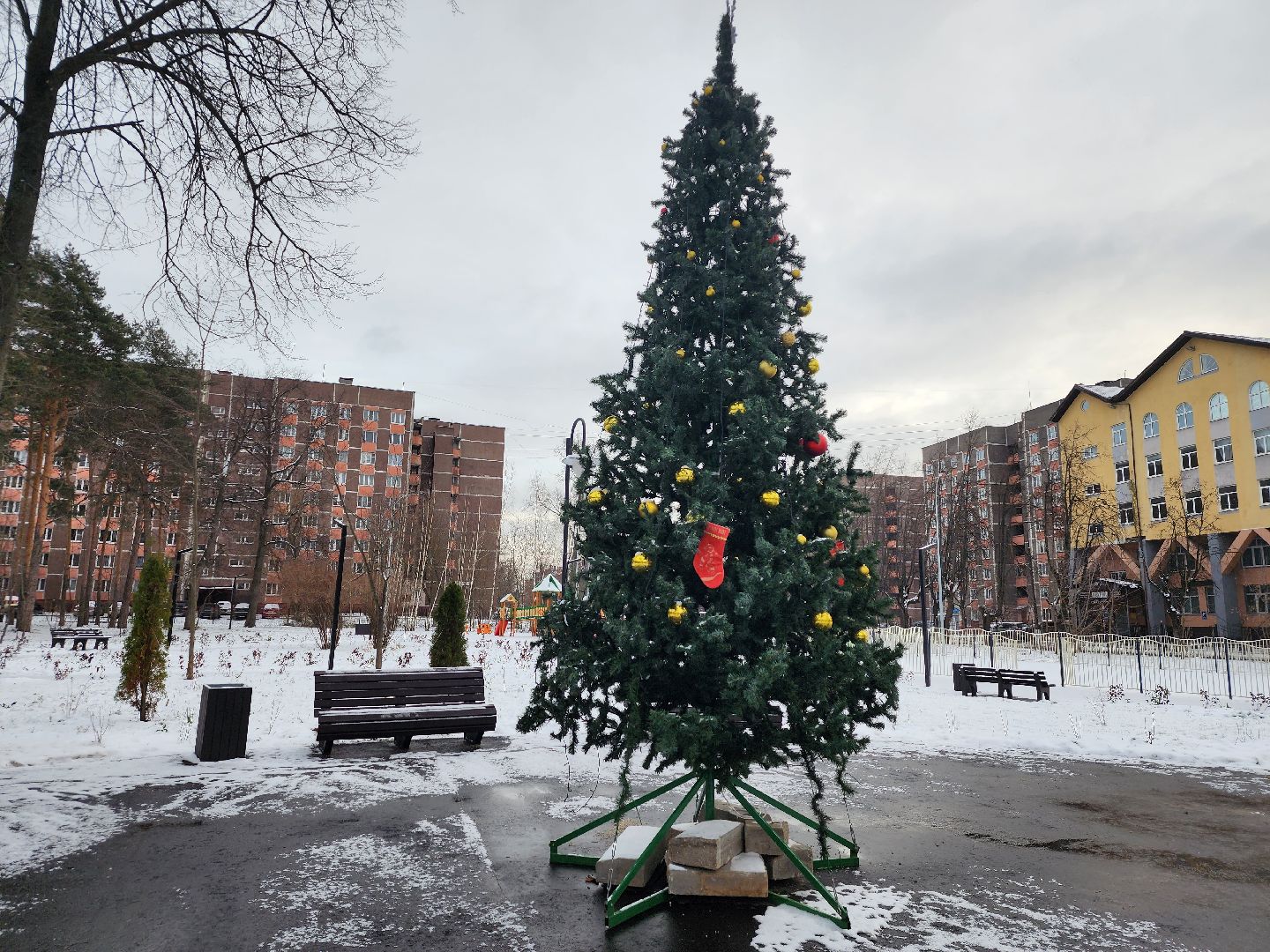 благоустройство, Новый год, украшение города, Ногинск, Богородский городской округ,