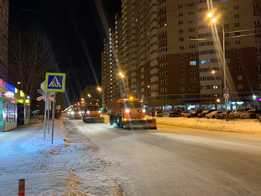 Балашиха, микрорайон Железнодорожный, осадки, гололедица, дороги, жилищно-коммунальное хозяйство