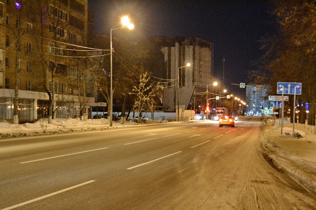 Балашиха, микрорайон Железнодорожный, осадки, гололедица, дороги, жилищно-коммунальное хозяйство