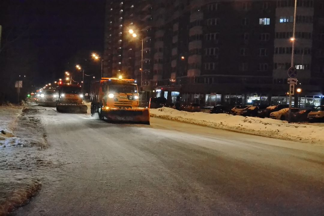 Балашиха, микрорайон Железнодорожный, осадки, гололедица, дороги, жилищно-коммунальное хозяйство