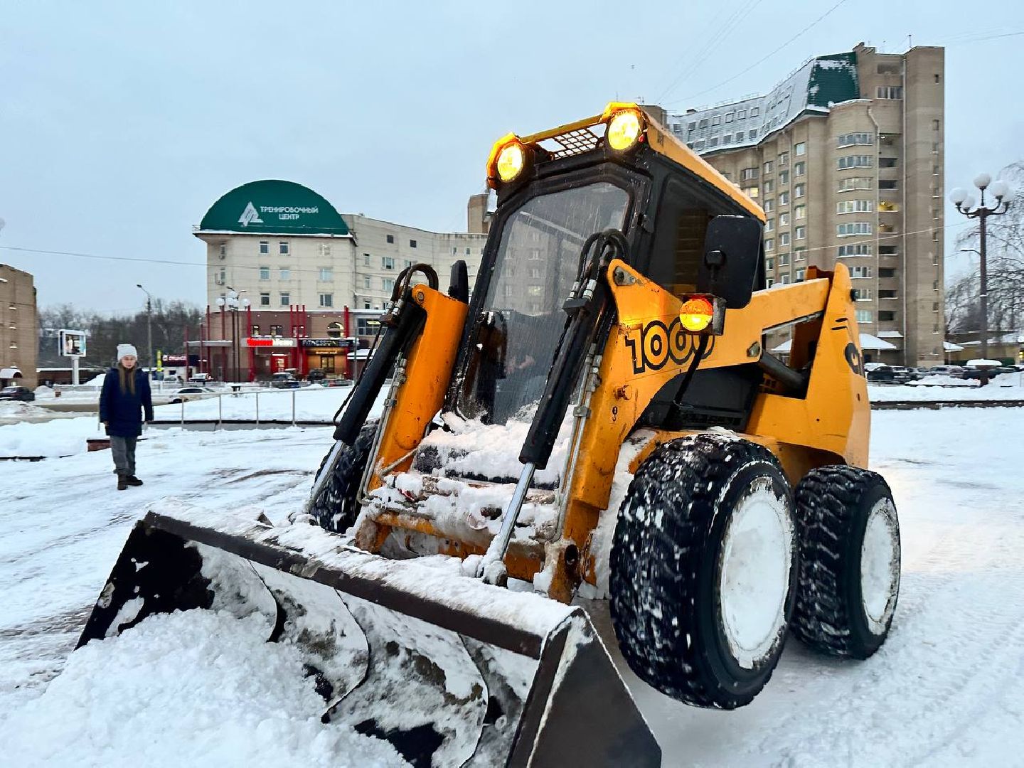 уборка дворов, снегоуборка, жкх, Наро-Фоминск,
