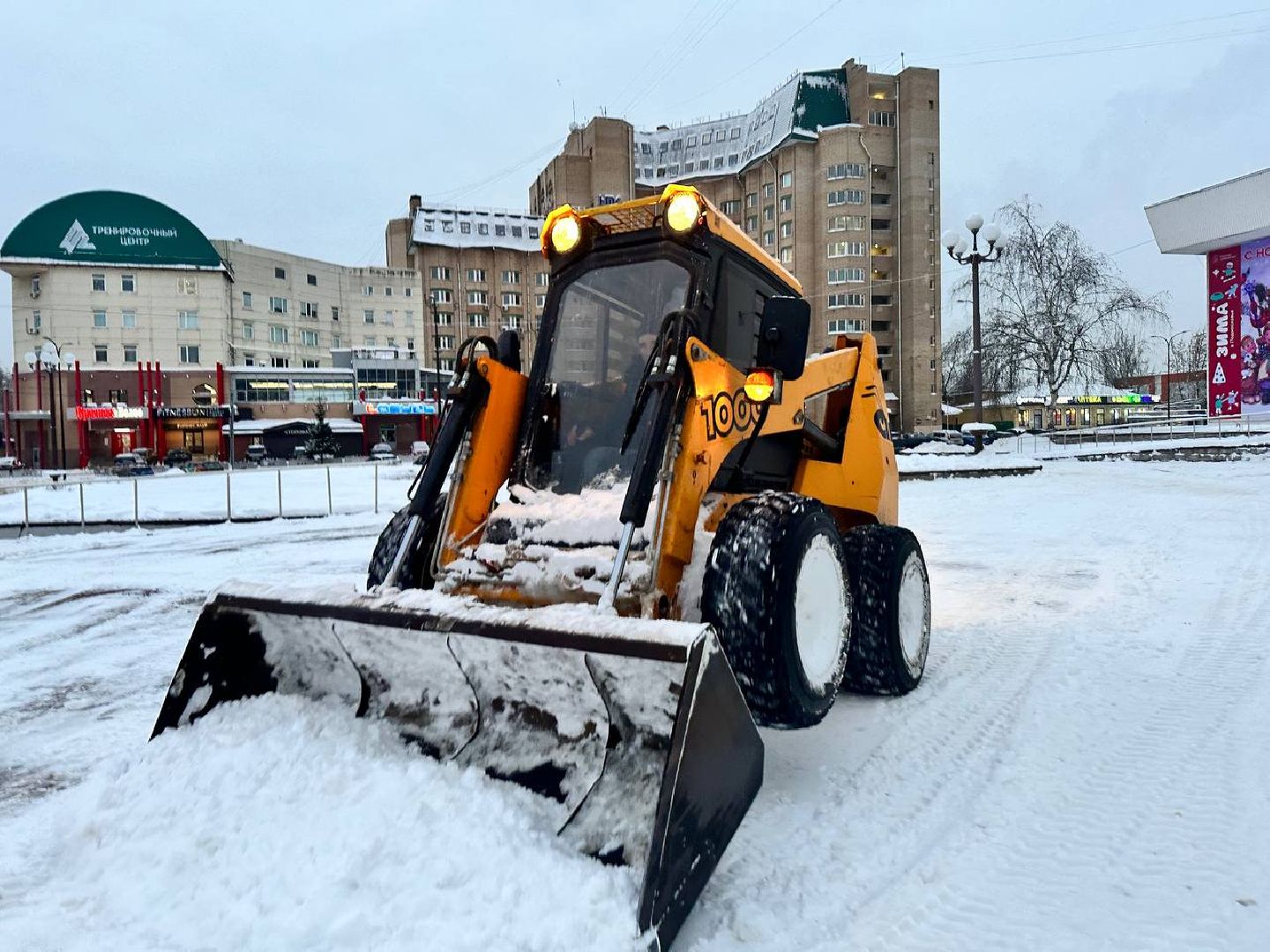 уборка дворов, снегоуборка, жкх, Наро-Фоминск,