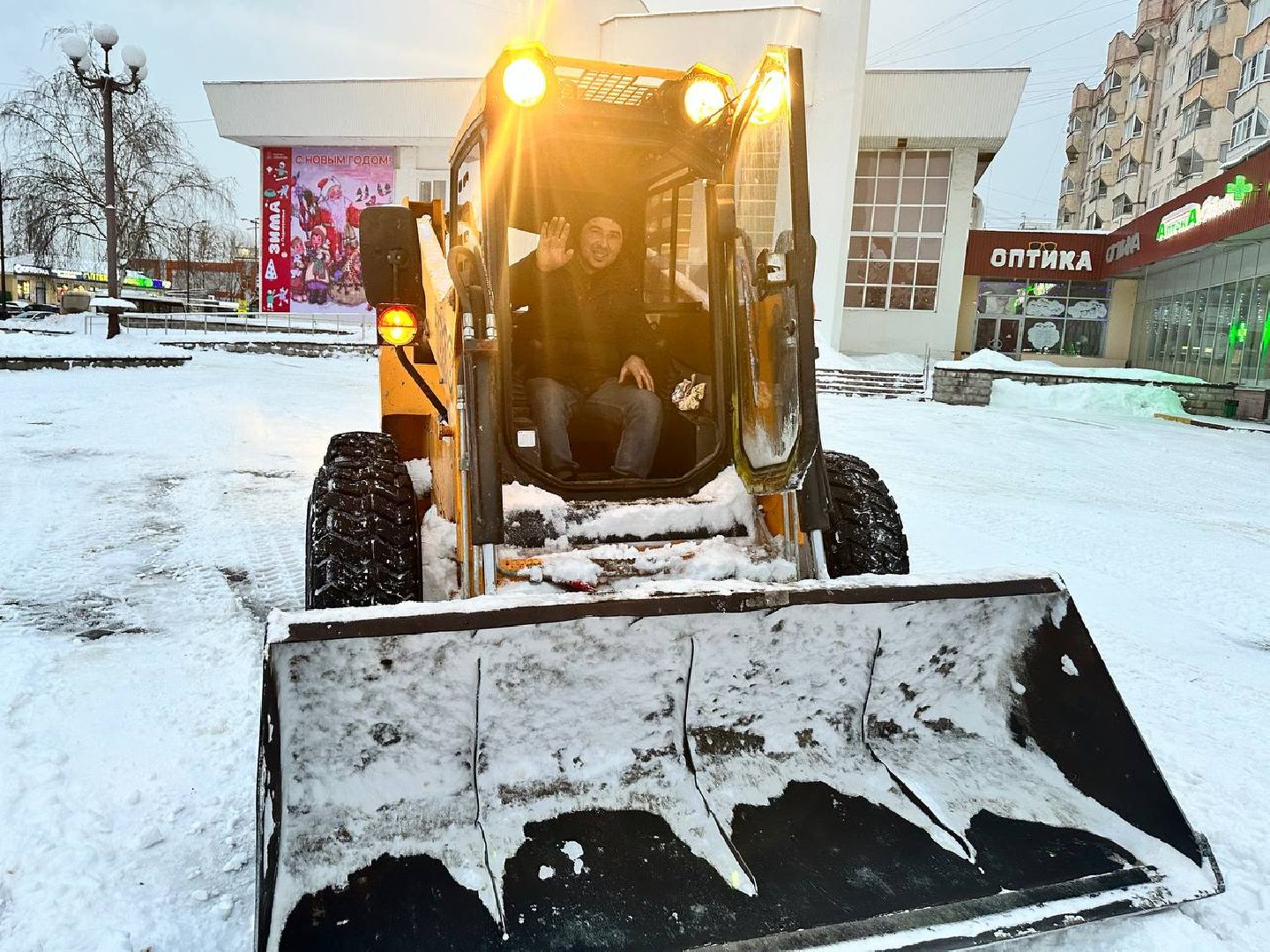 уборка дворов, снегоуборка, жкх, Наро-Фоминск,