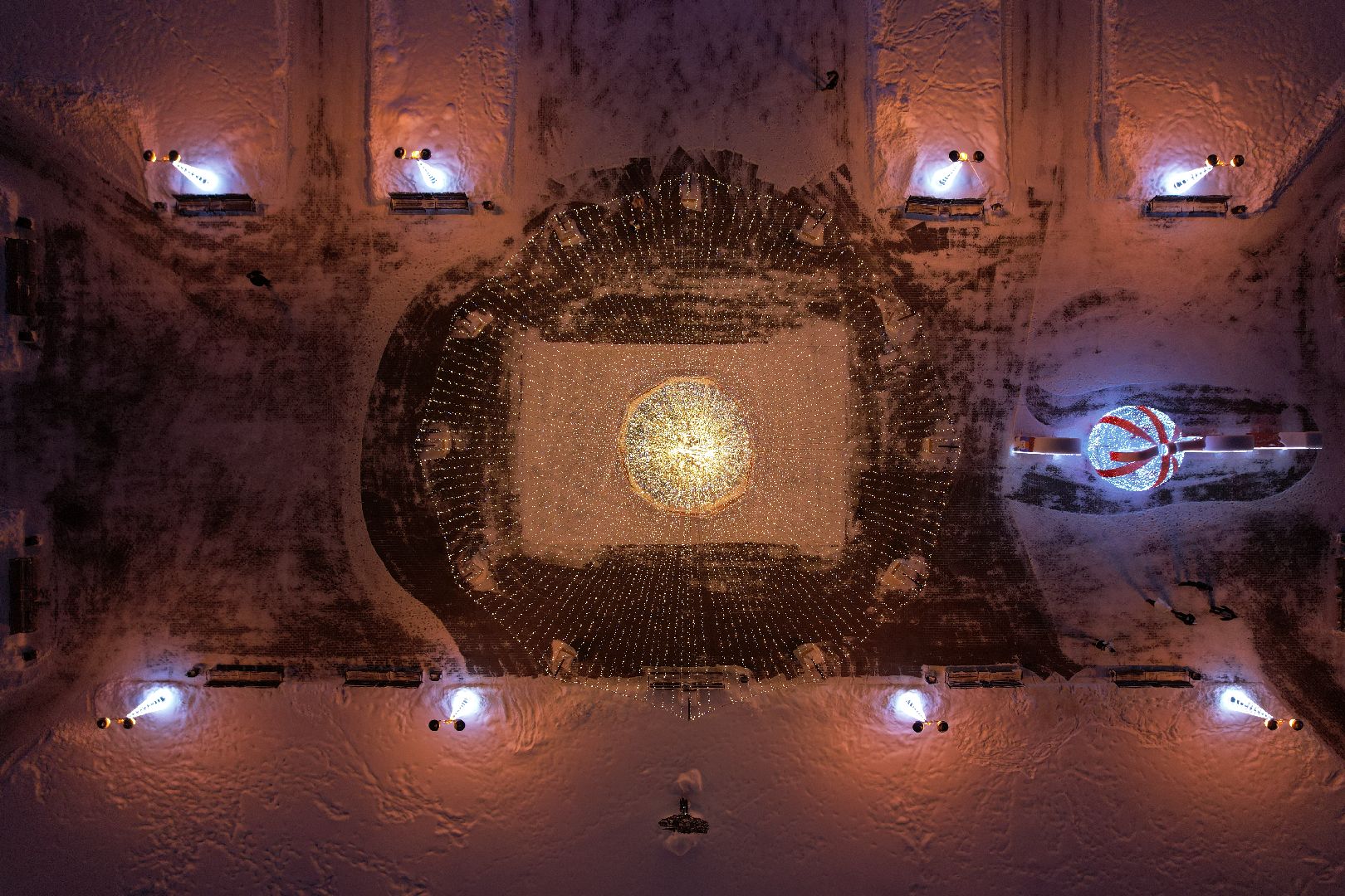 новый год, видео с коптера, Сергиев Посад