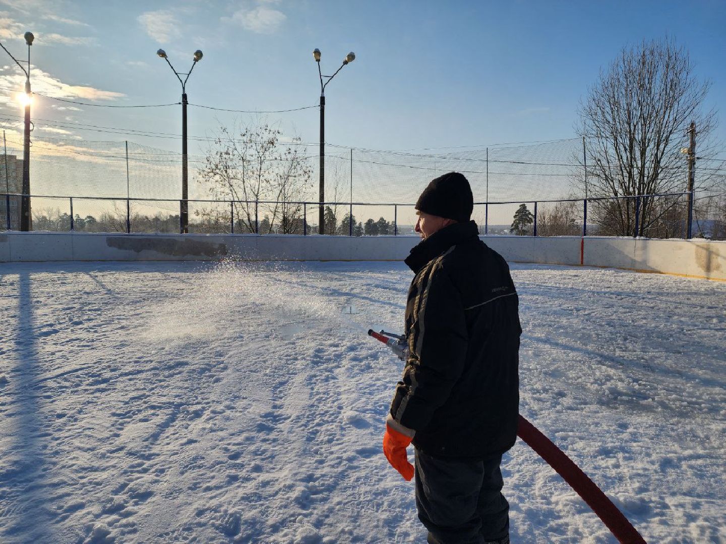 красноармейск, г.о. пушкинский, открытый каток, зима в подмосковье,