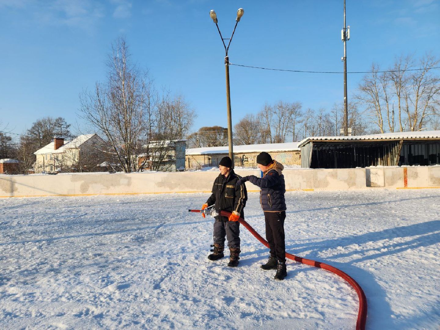 красноармейск, г.о. пушкинский, открытый каток, зима в подмосковье,