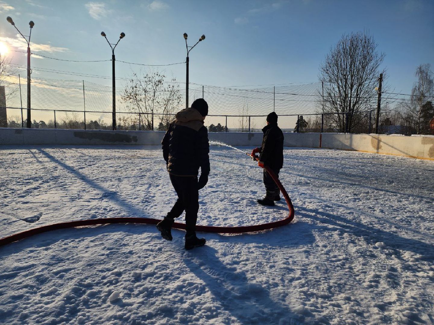 красноармейск, г.о. пушкинский, открытый каток, зима в подмосковье,