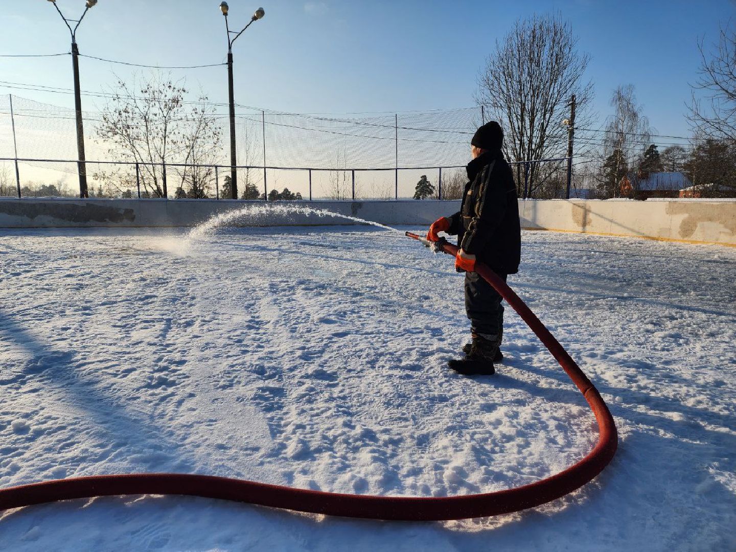 красноармейск, г.о. пушкинский, открытый каток, зима в подмосковье,