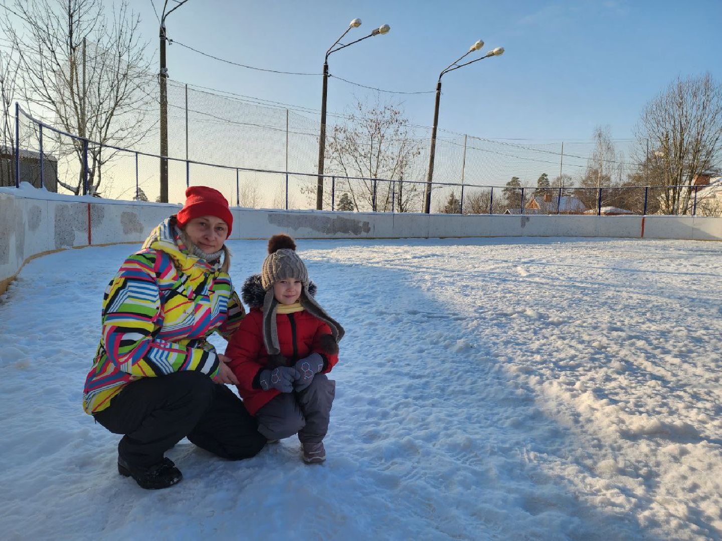 красноармейск, г.о. пушкинский, открытый каток, зима в подмосковье,