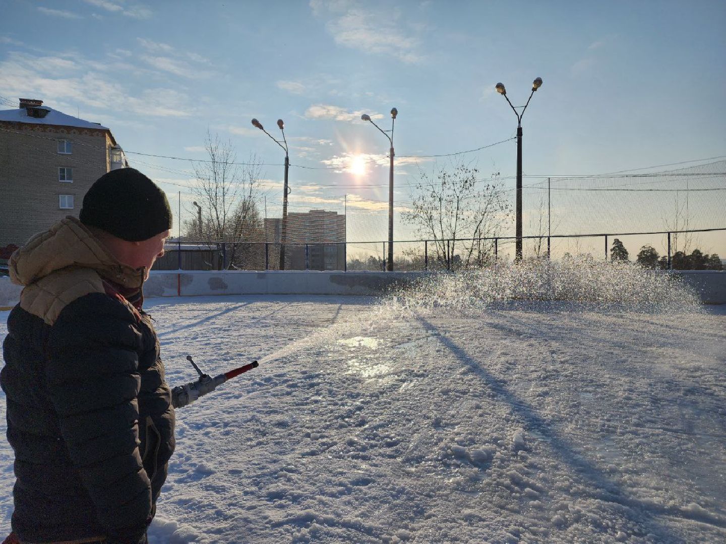 красноармейск, г.о. пушкинский, открытый каток, зима в подмосковье,