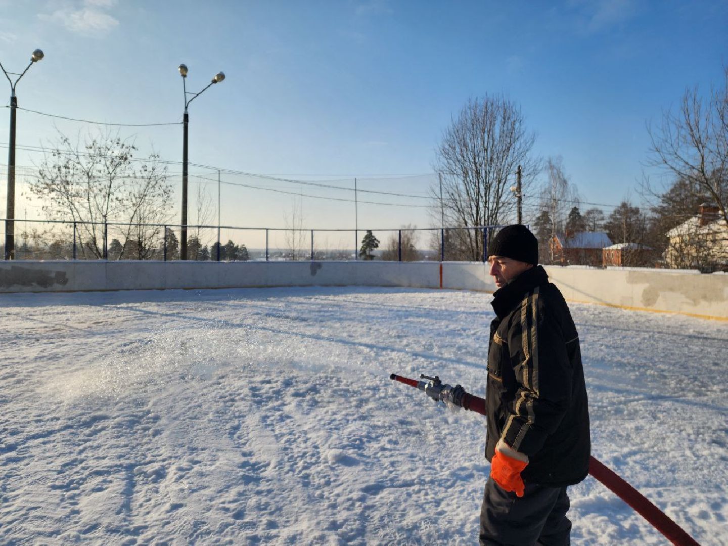 красноармейск, г.о. пушкинский, открытый каток, зима в подмосковье,