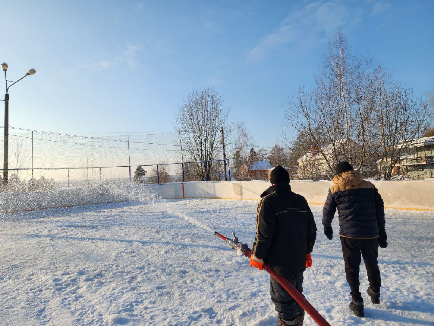 красноармейск, г.о. пушкинский, открытый каток, зима в подмосковье,
