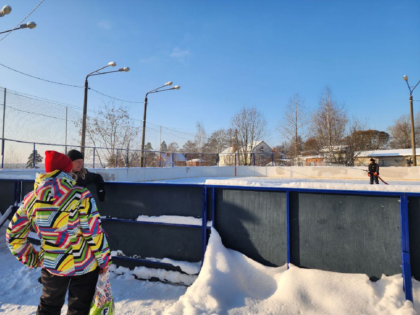красноармейск, г.о. пушкинский, открытый каток, зима в подмосковье,