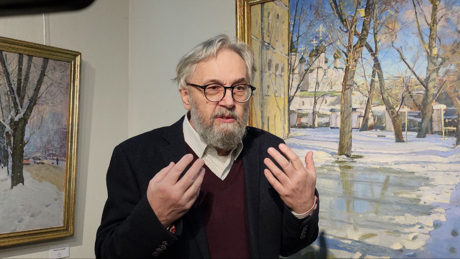 мытищи, галерея искусств, Сергей Смирнов, Выставка, зима в подмосковье, Художественный институт имени Сурикова,