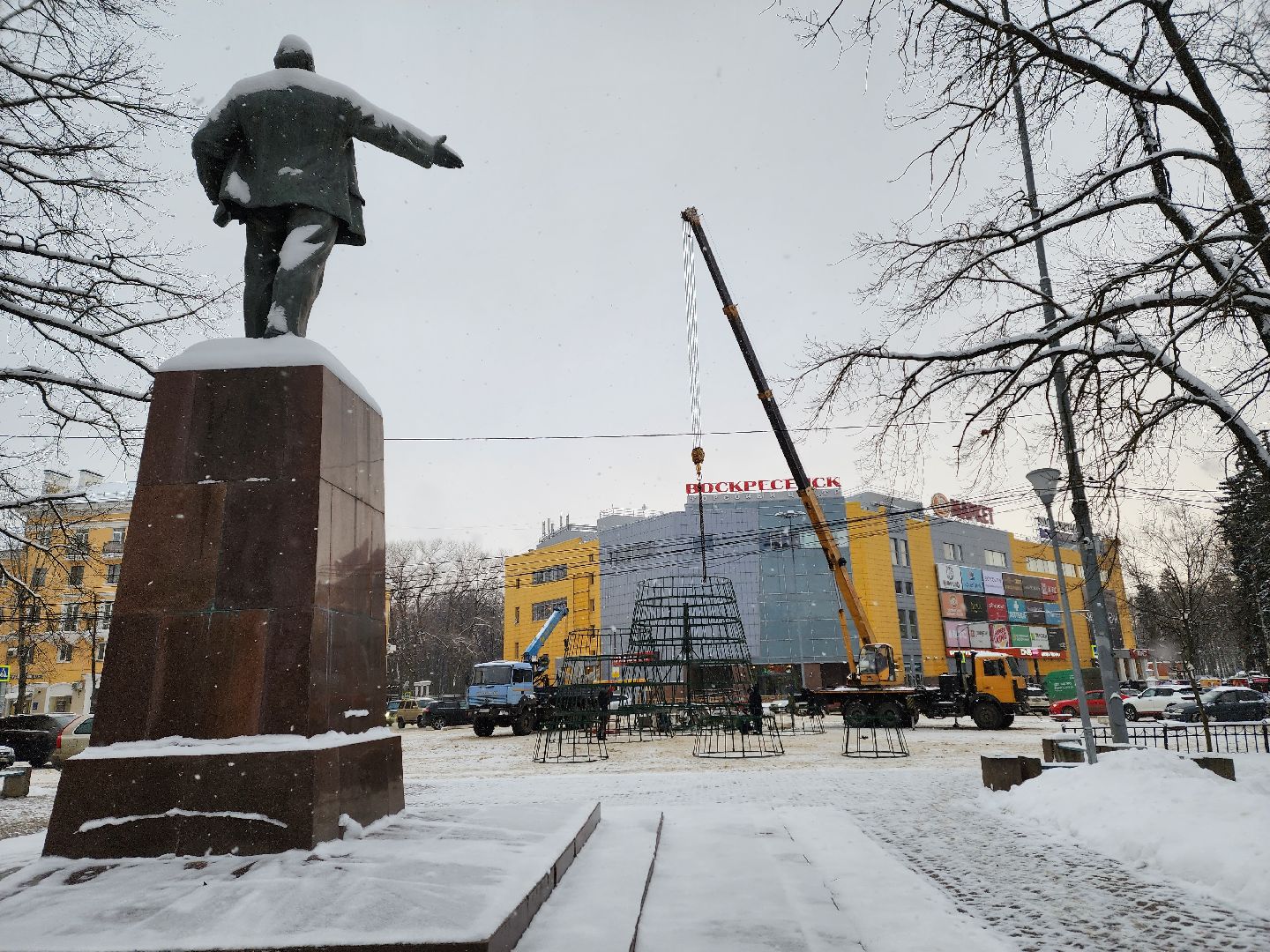 воскресенск, благоустройство, елка, город, новый год,