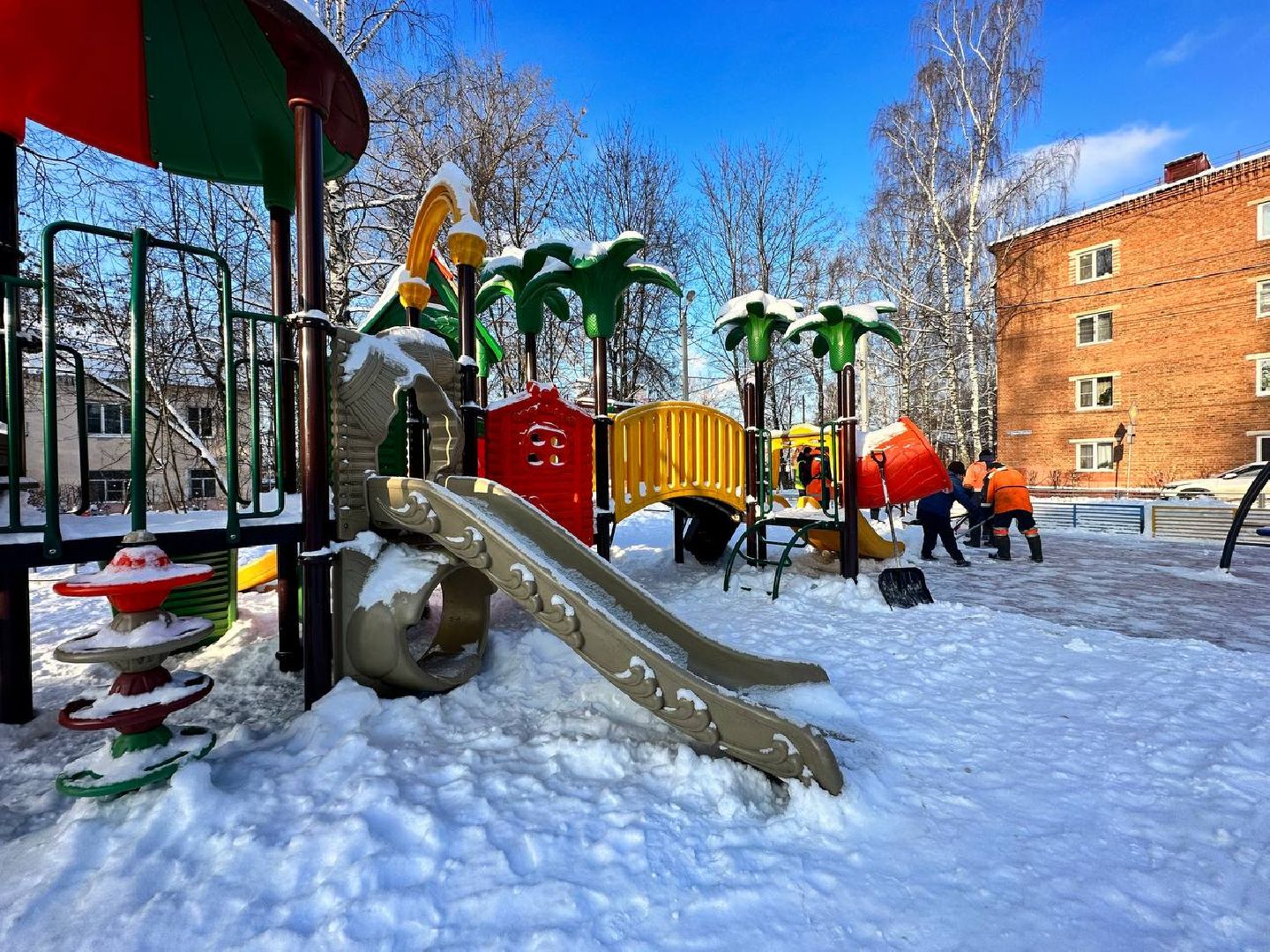 детская игровая площадка, уборка общественных территорий, наро-фоминск,