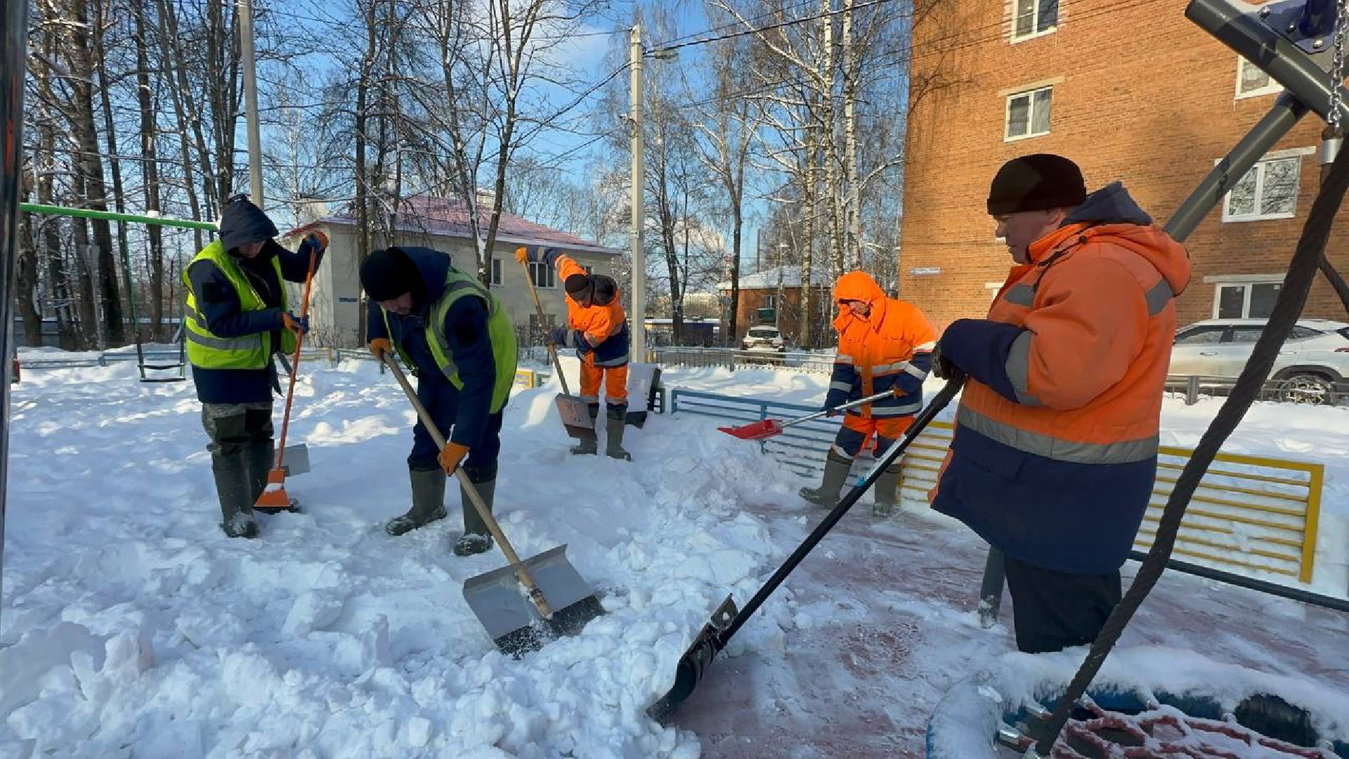 детская игровая площадка, уборка общественных территорий, наро-фоминск,