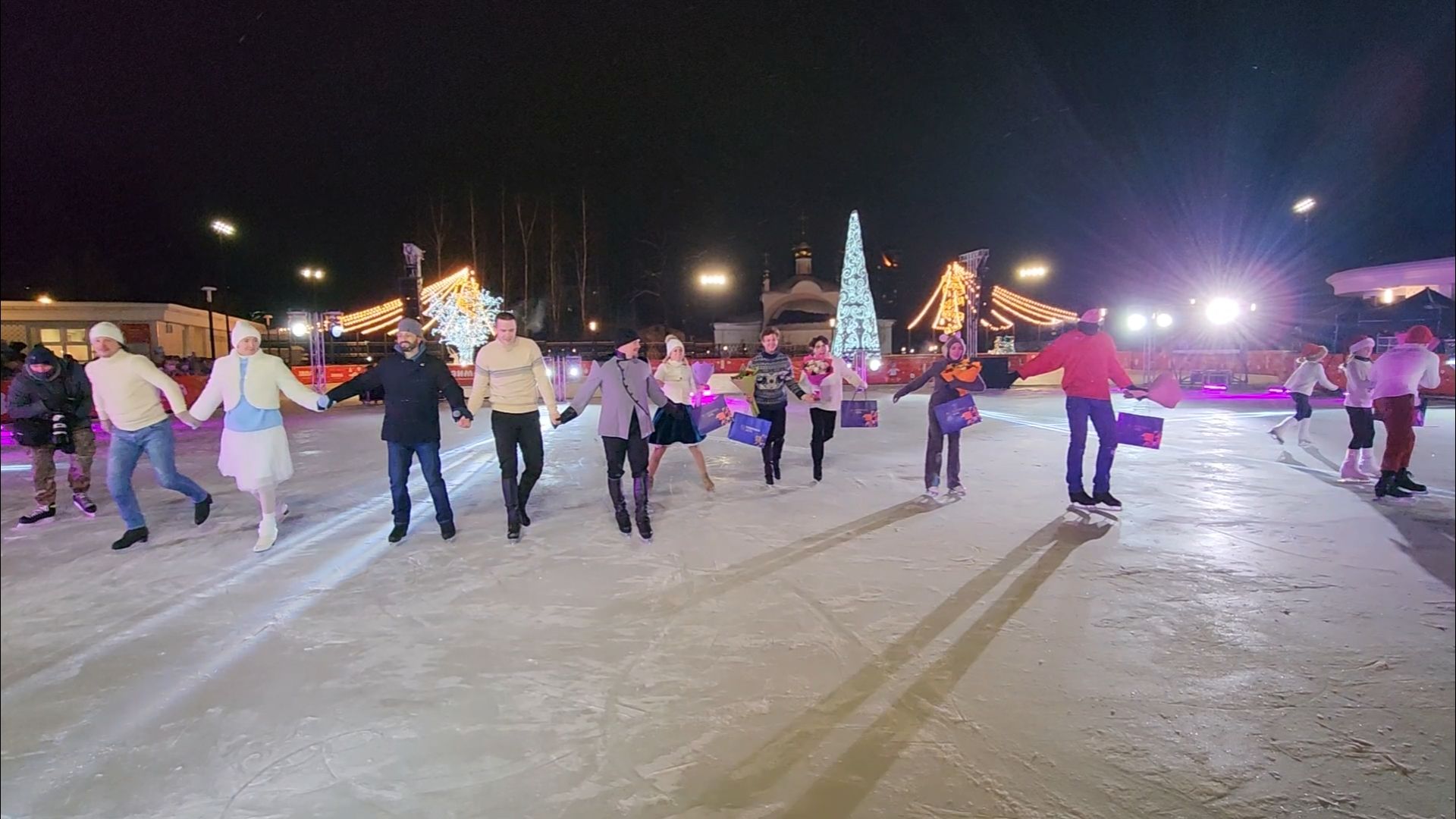 подольск, парк, фигуристы,