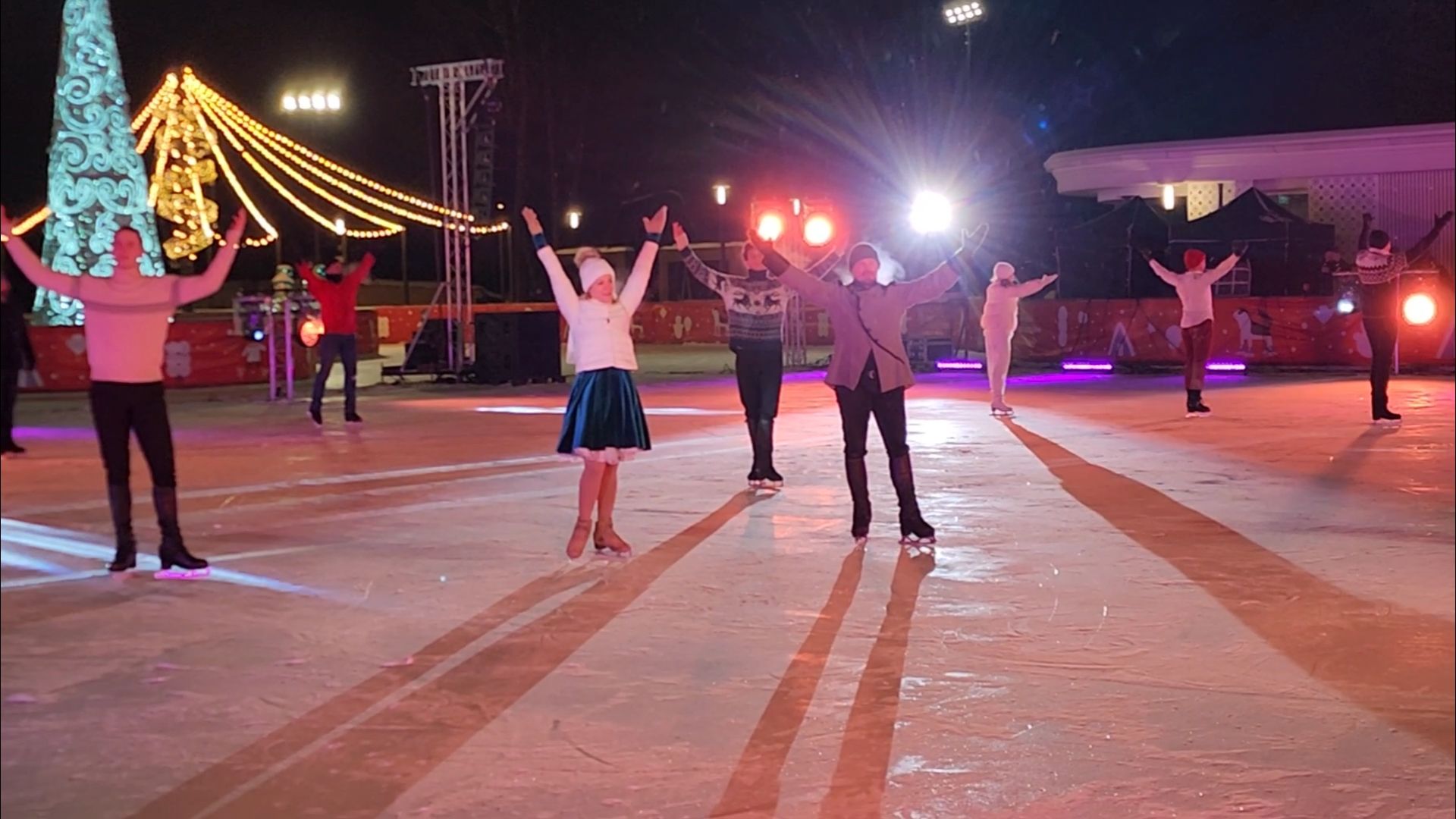 подольск, парк, фигуристы,