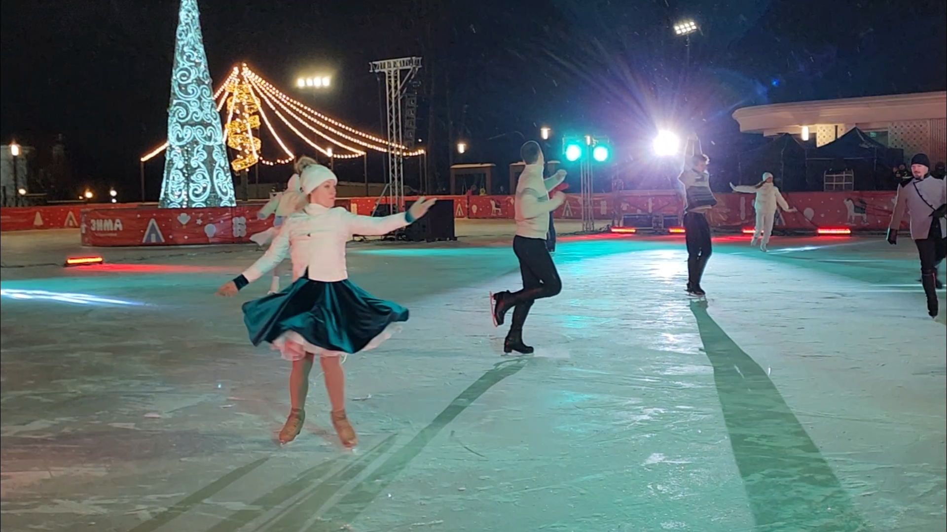 подольск, парк, фигуристы,