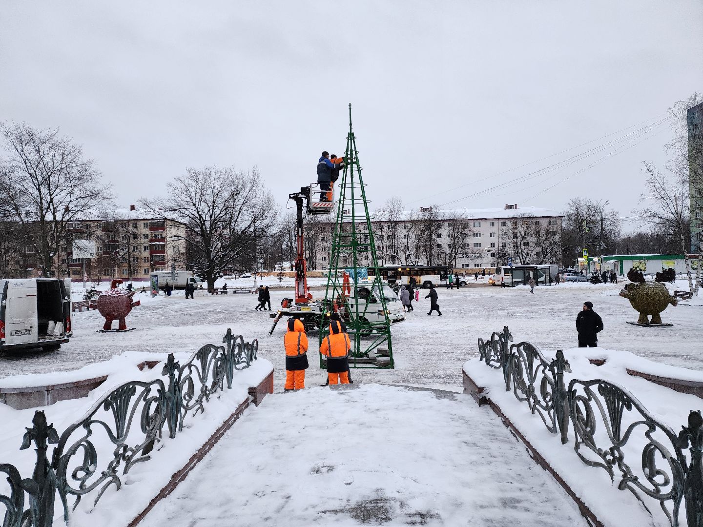 раменское, благоустройство, Площадь молодежи, Смешарики,