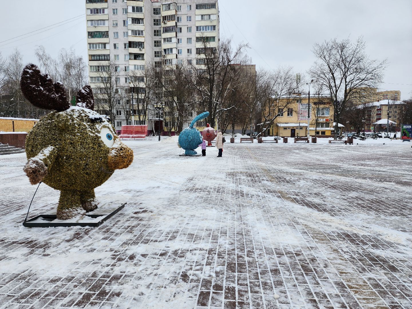раменское, благоустройство, Площадь молодежи, Смешарики,
