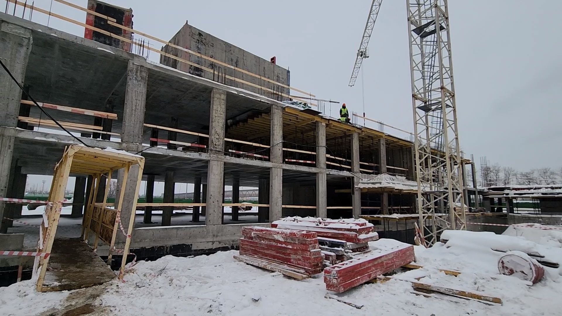 Одинцово, строители, поликлиника, строительство, медицина,