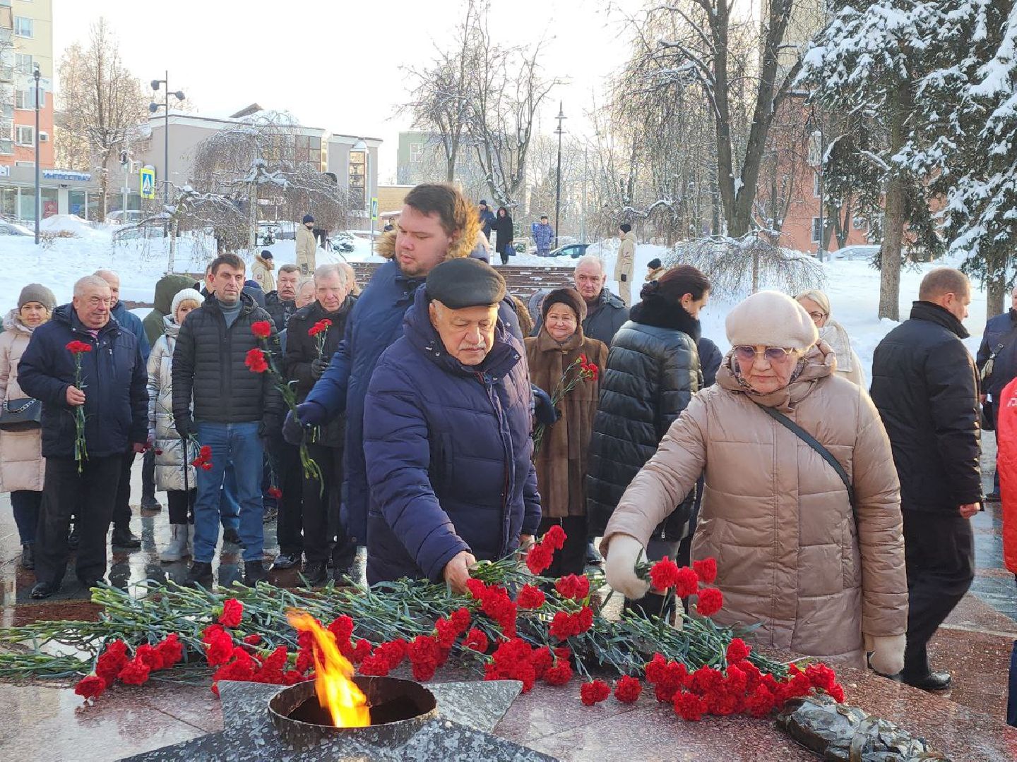 аллея славы, день памяти, возложение цветов, видное, герои,