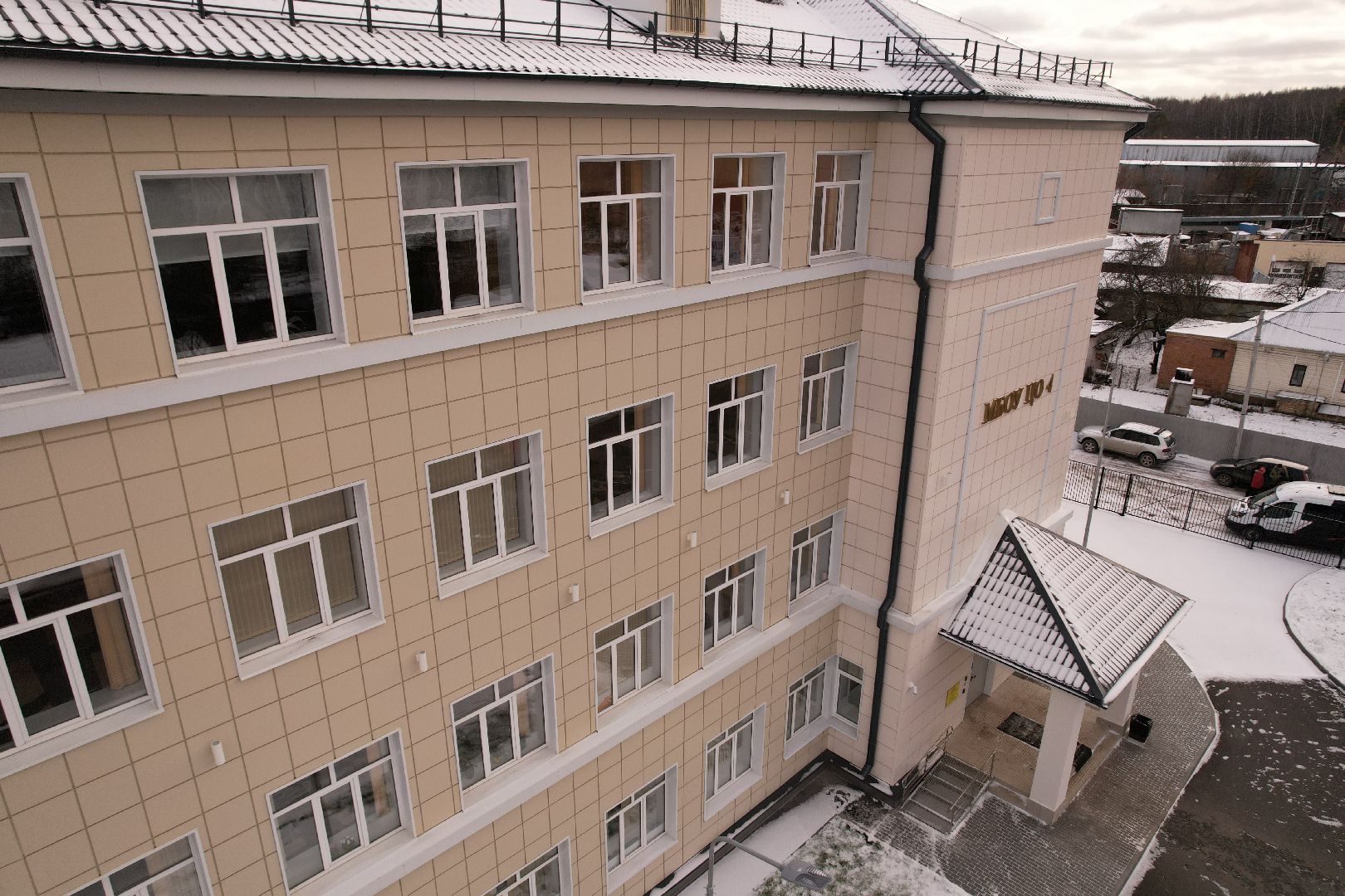 видео с коптера, школа, богородский,