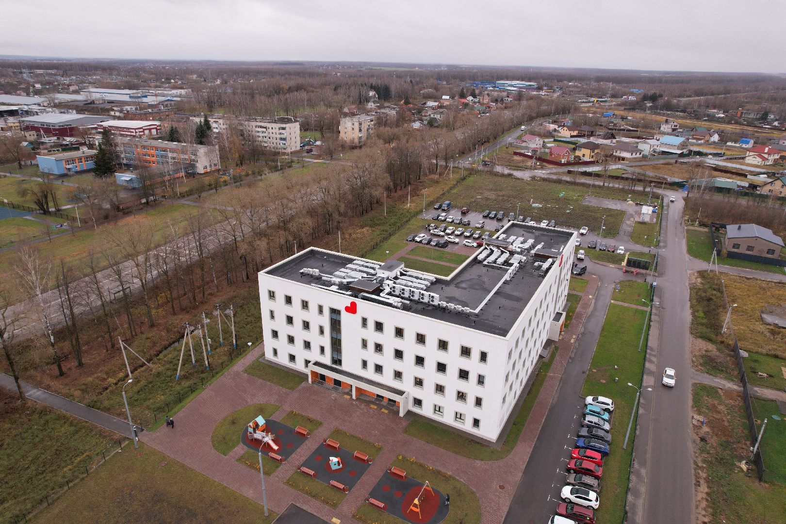 подлипки, коломна, видео с коптера, поликлиника,