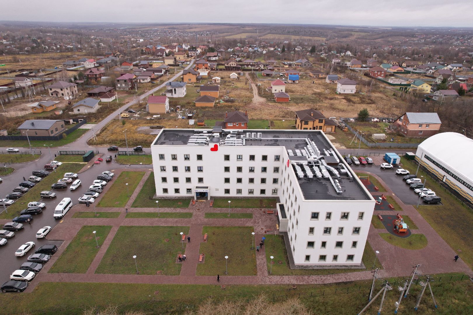 подлипки, коломна, видео с коптера, поликлиника,