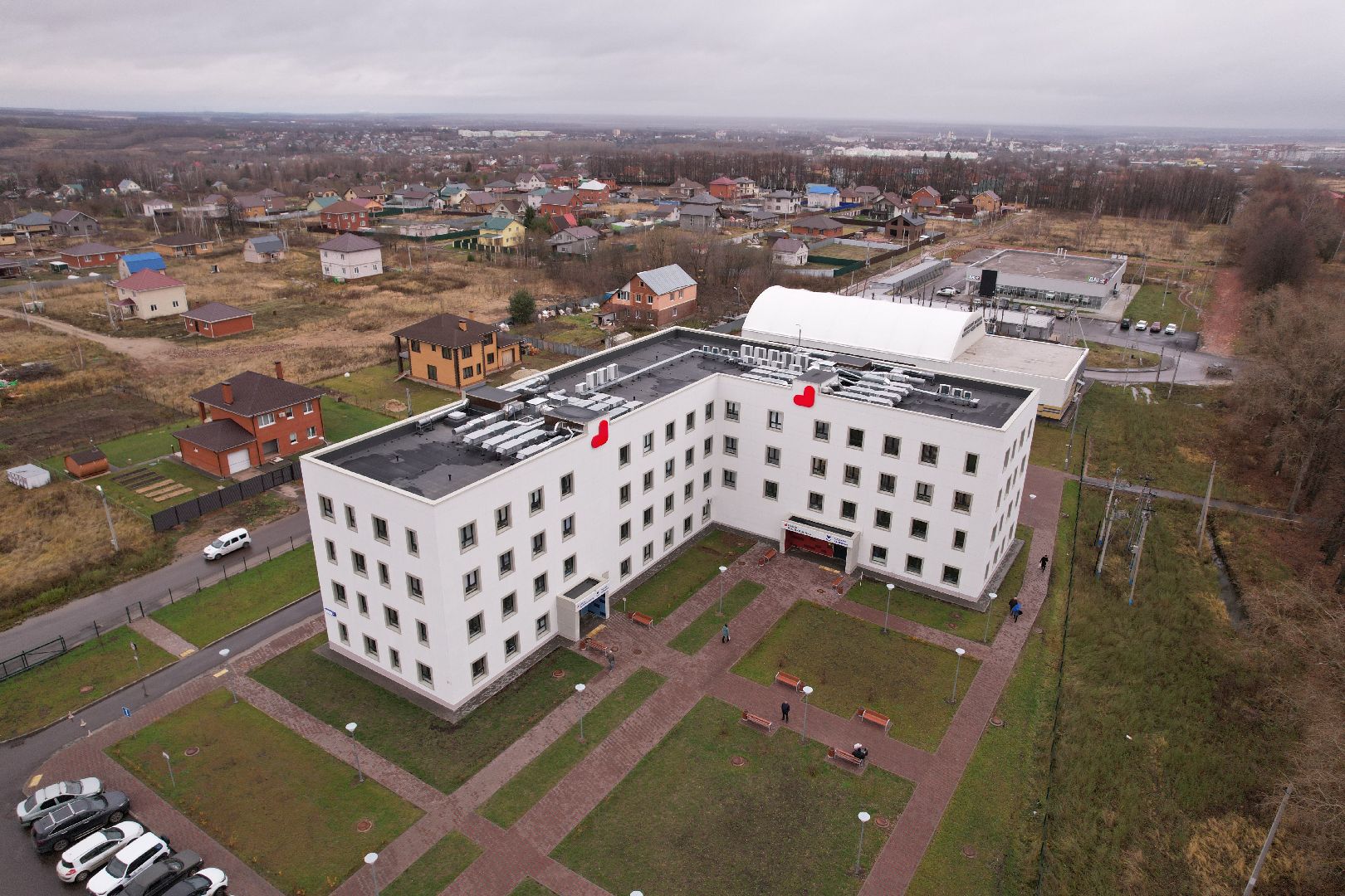 подлипки, коломна, видео с коптера, поликлиника,